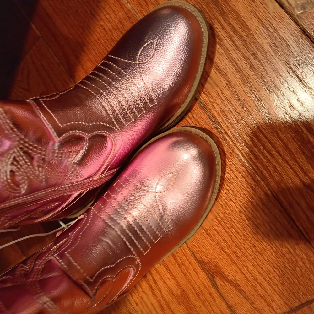 Steve Madden Kids Boots - Metallic Pink and Brown